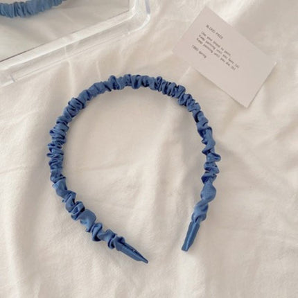 Internet Red Square Explosions Contrast Braid Head Band Wide Edge Non-Slip High-Level Hair Band 2023 New Style Hair Card for Women