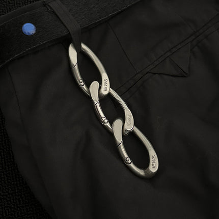 Ainwos Cross-Border Original Creative High-End Cuban Buckle Keychain Head Multi-Functional Special-Shaped Pendant Trouser Waist Buckle