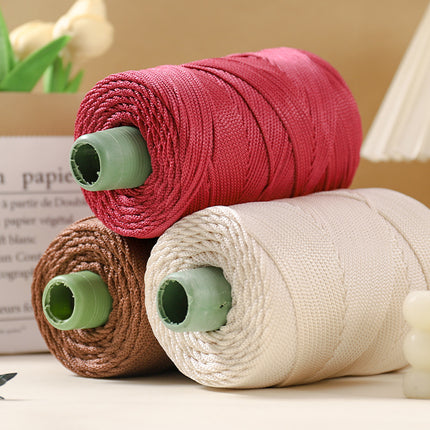 Lightweight Ice Silk Thread for Weaving Hats, Ice Linen Thread for Hand Knitting DIY Crochet Bags, Cushions, Blankets, Hollow Shiny Thick Yarn