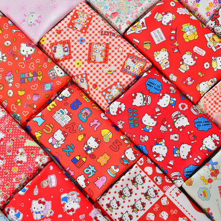 8 An Fine Sail Pure Cotton Ba An Canvas Fabric Handmade Tablecloth Bag Pet Cartoon Thickened Cotton Kitty Fabric