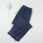 Deep blue 0282 pajama pants (open crotch) / 5xl (260kg -300kg)
