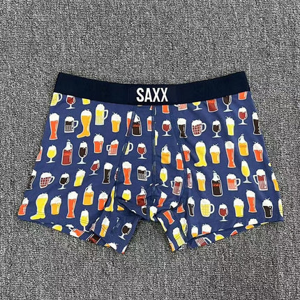 SAXX Underwear Men's Boxers Pocket with Net Pocket No Front Opening Underwear Breathable Comfortable Soft Slim-Fit Shorts