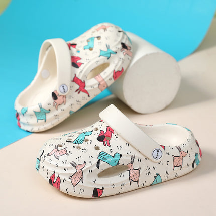 Boys Slippers Hole Shoes 2024 New Summer Children's Non-Slip Deodorant Sandals Soft Sole Outer Wear Boys Beach Shoes