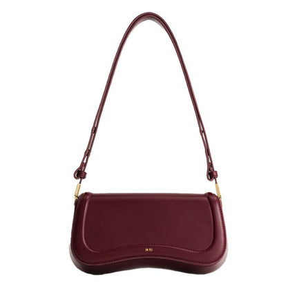 [Foreign Trade] Jwpei Pudding Bag Joy Underarm Bag Niche Crossbody Bag High-End Retro Baguette Bag Shoulder Bag
