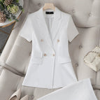 Short Sleeve-White Suit / S