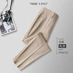 Khaki cropped pants [all-season upgrade] [please specify if you require full-length pants] / 28 [weight 40.00 kg-52.50 kg]]