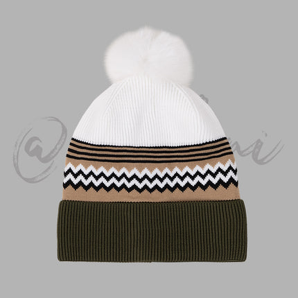 New Four Seasons Flying Woven Men's and Women's Knitted Hat Big Head Wai Cold Hat Men's European and American temu Lazy Style Hat Warm