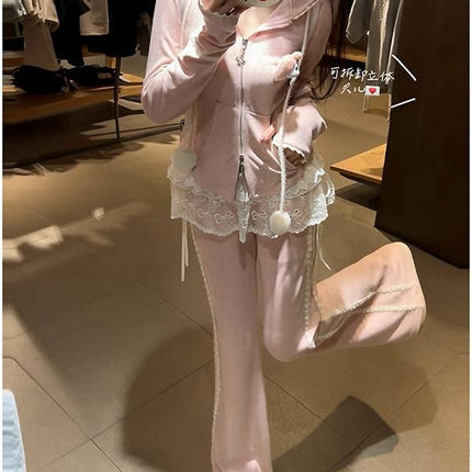 White Mesh A- line Skirt Women's Lace Fart Curtain Spring and Summer New Explosions Fashion High-end Super Nice Fart Curtain