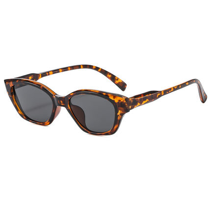 New red cat's eye sunglasses women's high-grade concave shape hot girl photo anti-ultraviolet line sunglasses wholesale