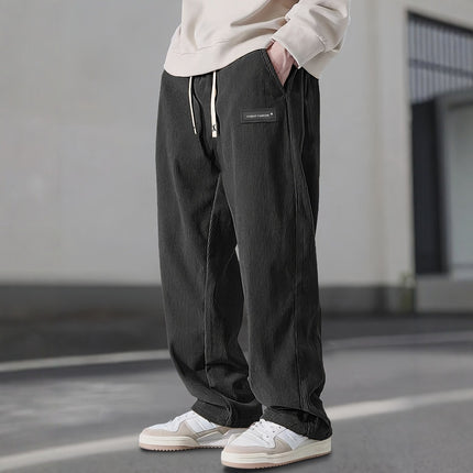 Cross-Border European Size American Casual Pants Amazon's Popular Drapey Smart Pants Barn Style Straight Corduroy Long Pants