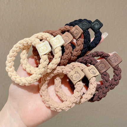 Simple Elegant Durable High Elastic Women's Hair Rope Rubber Tendon Hair Ring Thickened High Ponytail Headwear Hair Rope Hair Accessories