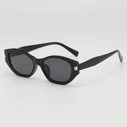 Fashion Retro Cat's Eye Distinctive Anti-UV Sunglasses Women's High-Level Street Photoshoot Concave Sunscreen Decorative Sunglasses