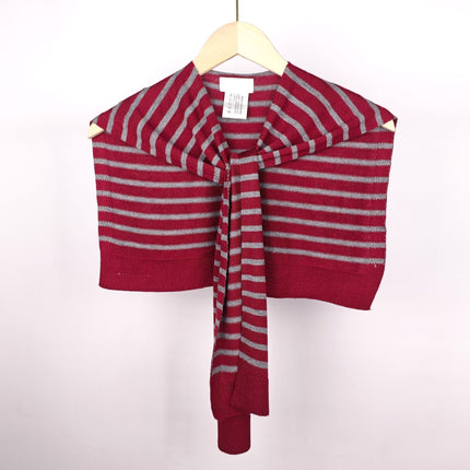 Korean Style New Striped Knitted Shawl for Women, Suitable for Spring and Autumn, Air-Conditioned Rooms, Office, Versatile and Fashionable Shoulder Scarf