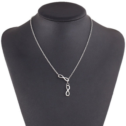 Vintage Simple Lucky Number 8 Cross Short Necklace Owl Ship Anchor Bird Necklace Jewelry Wholesale