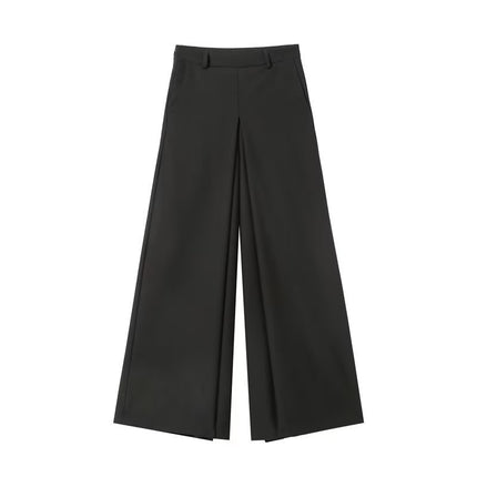 Niche cleanfit Yupi super wide-leg casual suit pants women's 2024 spring and summer low waist loose draping mop pants