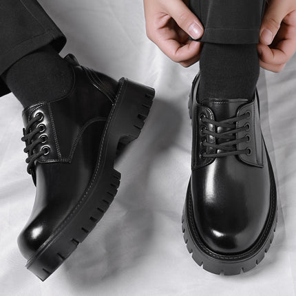Men's dress big head business shoes youth casual leather shoes dress men's shoes fashion shoes British style men's a generation of hair
