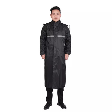 Enlarged Long Reflective Raincoat Men's Labor Protection Coat Poncho Outdoor Safety Duty Hiking Printable logo Wholesale