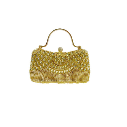 Cross-Border Women's Bags 2025 New European and American Fashion Rhinestone Handbag Ins Internet Celebrity Versatile Chain Evening Bag