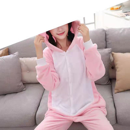 Cross-Border Cartoon One-Piece Flannel Pajamas, Animal Children's Parent-Child Performance Costumes, Dinosaur, Pegasus and Unicorn