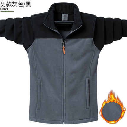 Autumn and winter outdoor stand collar fleece coat for men and women polar fleece couple sweater jacket jacket jacket liner wholesale