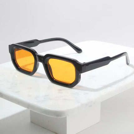 European and American New Box Concave Simple All-match Sunglasses Korean Style High Sense Fashion Men's and Women's Driving Holiday Sunglasses