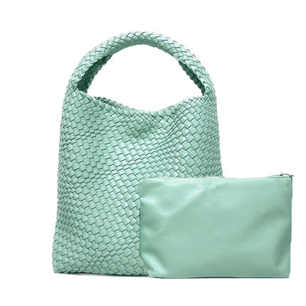Cross-border Woven Bag Women's Tote Bag Large Capacity Vegetable Basket Bag Shopping Bag General Bag Women's All-match Bag 61