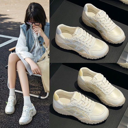 Genuine Leather German Training Shoes for Women, 2026 New Versatile Trendy Sports Casual Sneakers, Breathable Thin-Style Forrest Gump Shoes