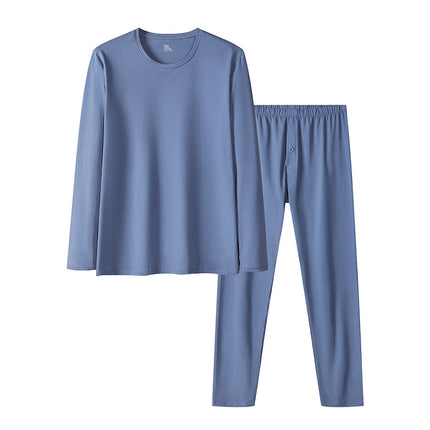 Thermal Underwear Men's Pure Cotton suit Winter Thin High Elastic Base Pure Cotton Sweater Autumn Clothes Autumn Trousers Men's Autumn and Winter
