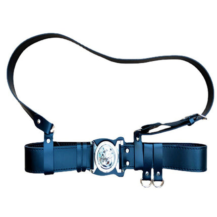 Security Guard Belt, Armed Cross-Body Duty Belt, Security Workwear Accessories, Leather Belt, Wide Belt for Men