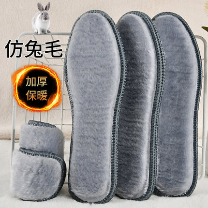 Wholesale Winter Fleece-Lined and Thickened Shoes with Imitation Alpaca Wool Warm Insoles, Cold-Proof, Moisture-Absorbing, Sweat-Absorbing, Odor-Resistant Felt Insoles