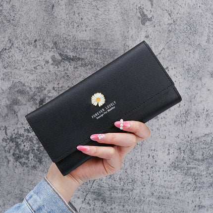 Manufacturers wholesale new wallet ladies fashion purse simple small folding small wallet mini version card bag female