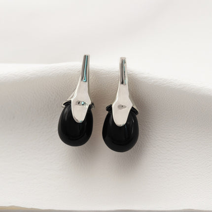 Bohemian Style Cross-Border New Imperial Stone Water Drop Pendant Earrings European and American Popular Ins Jewelry for Women