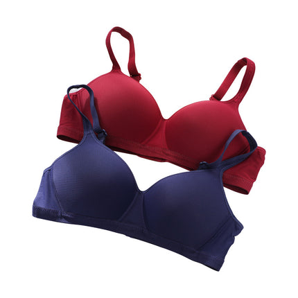 Factory in stock Non-rimless Bra Lightweight Breathable Comfortable Non-sponge Underwear Large Chest Small Bra Anti-sagging