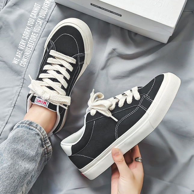 Autumn New Retro Sneakers Suede Couple Sneakers Breathable Canvas Shoes Men's Trendy Men's Casual Shoes - Clearance
