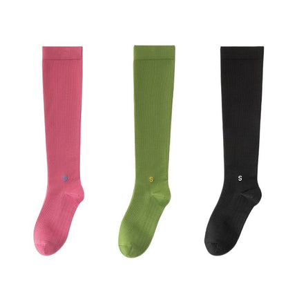 Compression socks sports compression calf socks professional rope skipping running women's socks summer fitness stockings non-slip yoga socks