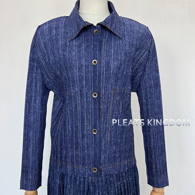 2024 New Korean Denim Two-piece Women's Clothing Nordic Casual Women's Clothing Lightweight Comfortable Age-reducing Slimming Commuter Wear