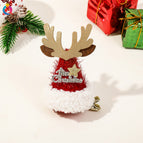 Bright velvet hat clip-fawn