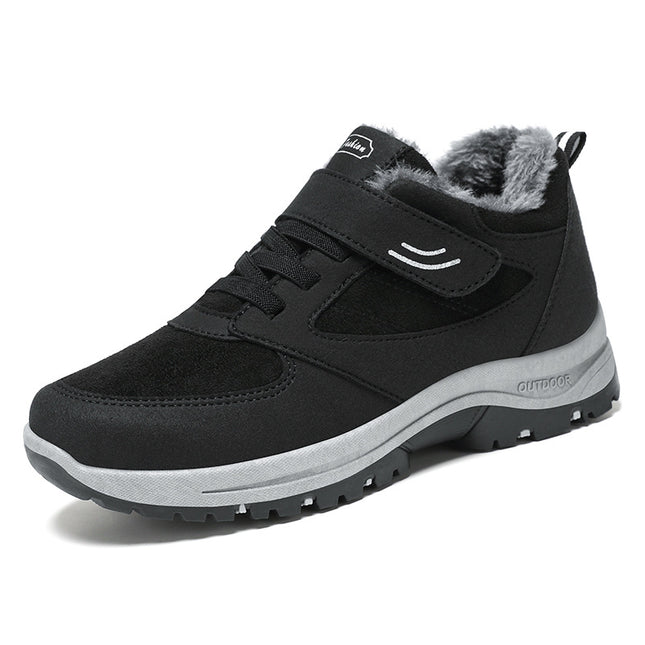 Women's Cotton Shoes 2025 Couple's Walking Warm Cotton Boots Factory Direct Sales Casual Fleece-Lined Plus Thick Snow Boots for Middle-Aged and Elderly People