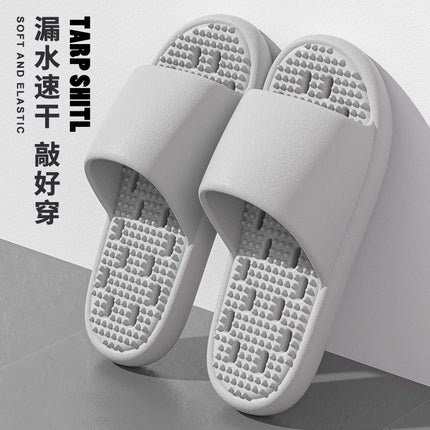 Mute Leakage Slippers Women's Bathroom Bath Non-Slip Home Indoor Toilet Hollow Hole Eva Slippers