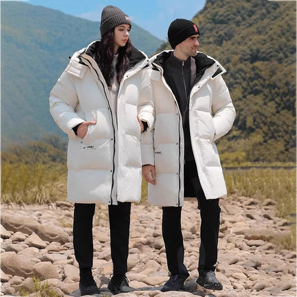 Northeastern Goose down down Jacket for Men and Women, Thickeneded Changbai Mountain Travel Minus 40 Degrees Cold-Proof and Warm Jacket for Women, Versatile