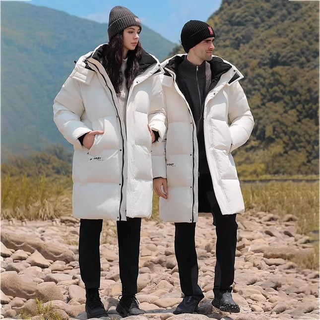 Northeastern Goose down down Jacket for Men and Women, Thickeneded Changbai Mountain Travel Minus 40 Degrees Cold-Proof and Warm Jacket for Women, Versatile