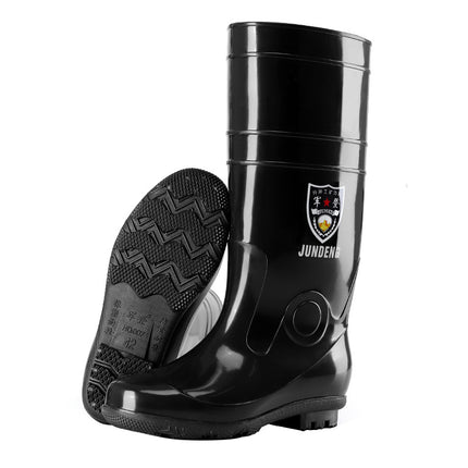 Military High-Top Rain Boots for Men and Women 36-45 Rain Boots Mid-Length Rain Boots Imitation Rubber Sole Rubber Shoes Non-Slip Labor Protection Shoes