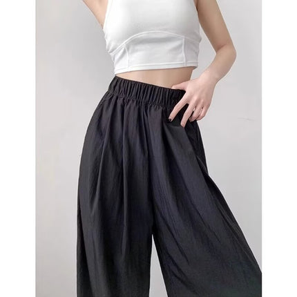Yamamoto Style New Summer Straight-Leg Versatile Elastic Waist American-Style Drape Pants Casual Pants Floor-Length Pants 2026