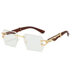 Gold frame white film