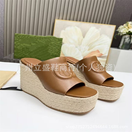 Women's Sandals 2025 Spring and Summer New Korean Style Platform Sole Women's Shoes Thick Sole Round Toe Small Sandals for Women