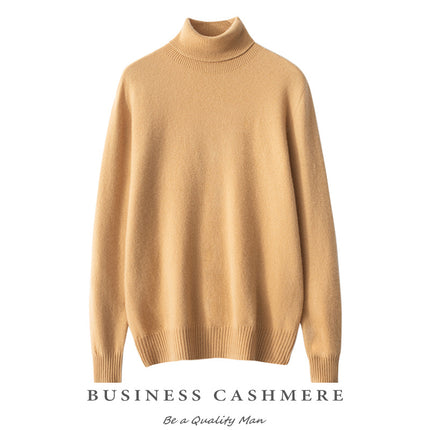 Cashmere High Collar Sweater Men / Pull Col Haut Cachemire Homme