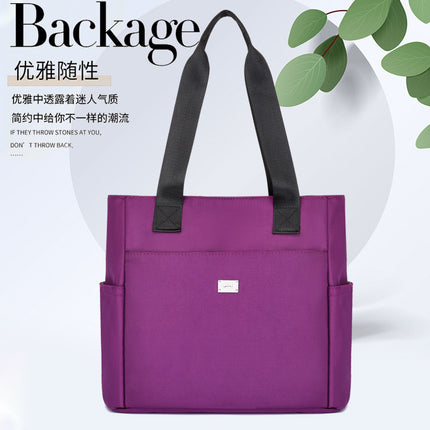 2022 New Simple Tote Bag Nylon Cloth Bag Crossbody Bag Canvas Bag All-match Large Capacity Women's Bag General Bag
