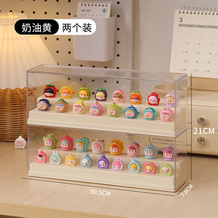 Cute Display Box Blind Box Display Rack Storage Small Ornaments Hand-Made Display Cabinet Acrylic Transparent Dust-Proof Storage Box