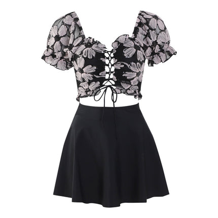 Floral 3-Piece Swimsuit / Maillot Floral 3 Pièces