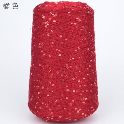 Silk Joy/Tencel Iridescent Sequin Hand-Knitted Yarn Ball Colorful Tencel Sequin Yarn Wholesale 500g